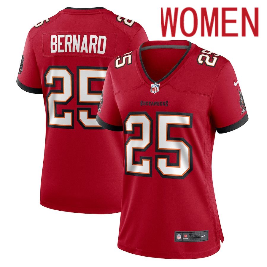 Women Tampa Bay Buccaneers #25 Giovani Bernard Nike Red Game NFL Jersey